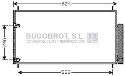 Condenseur, climatisation BUGOBROT 62-TO5405