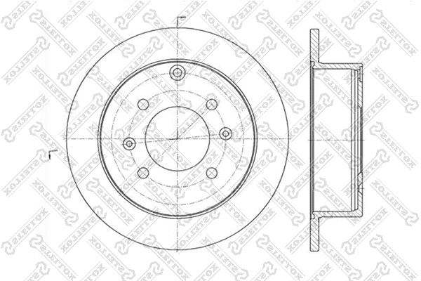 Disque de frein STELLOX 6020-3412-SX