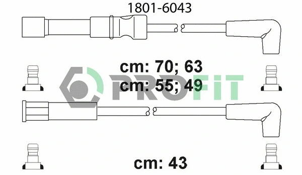 Kit de câbles d'allumage PROFIT 1801-6043