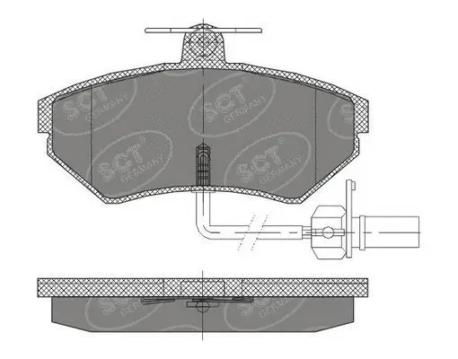 Kit de plaquettes de frein, frein à disque SCT - MANNOL SP 417 PR