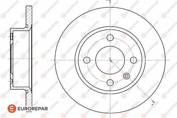Disque de frein EUROREPAR 1618868480