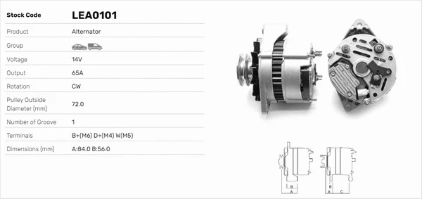 Alternateur LUSA LEA0101