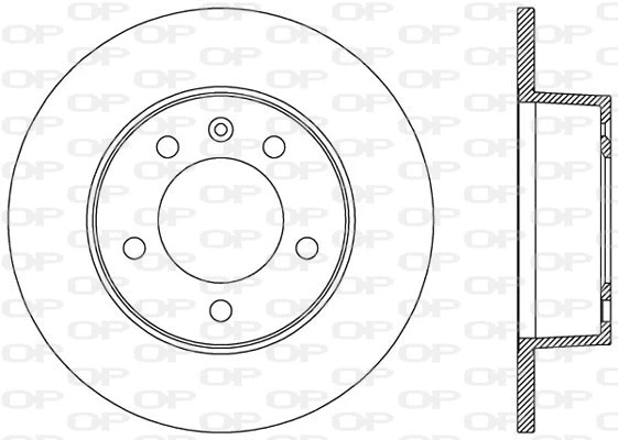 Disque de frein OPEN PARTS BDA2001.10