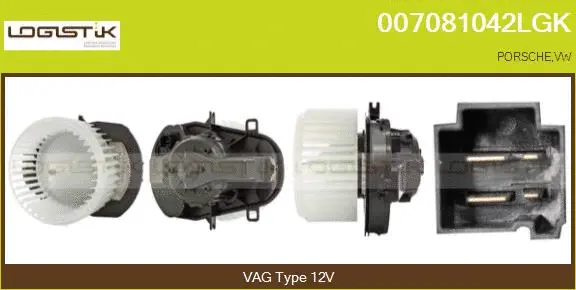 Pulseur d'air habitacle LGK 007081042LGK