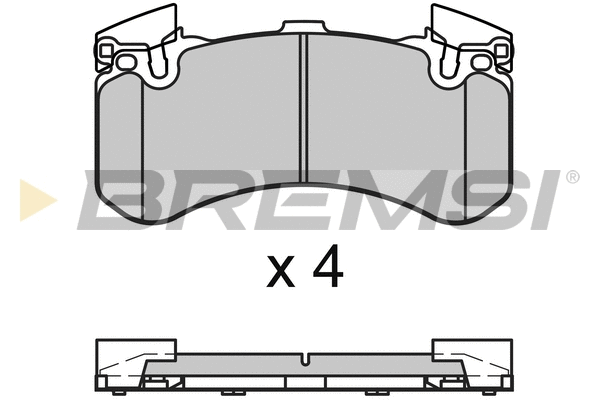 Kit de plaquettes de frein, frein à disque BREMSI BP3654
