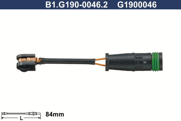 Contact d'avertissement, usure des plaquettes de frein GALFER B1.G190-0046.2