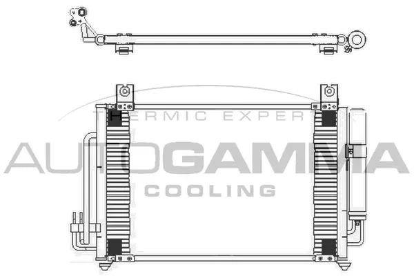 Condenseur, climatisation AUTOGAMMA 105000