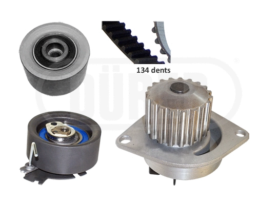 Pompe à eau + kit de courroie crantée DÜRER PA121159