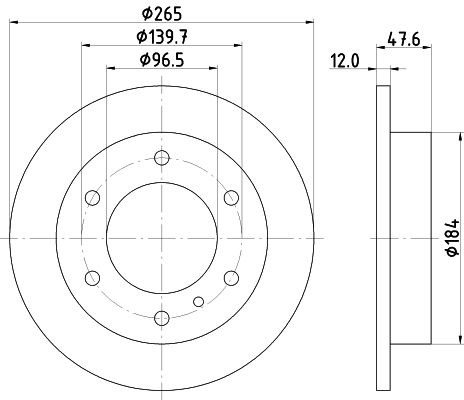 Disque de frein MINTEX MDC771