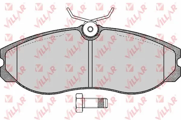 Kit de plaquettes de frein, frein à disque VILLAR 626.0470