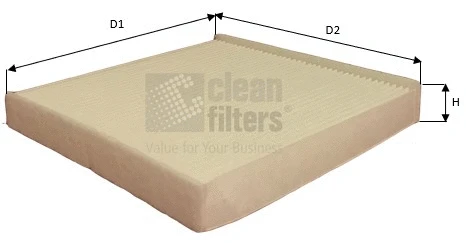 Filtre, air de l'habitacle CLEAN FILTERS NC2422