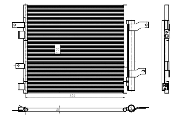 Condenseur, climatisation NRF 350388