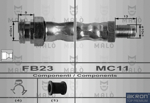 Flexible de frein AKRON-MALÒ 8405