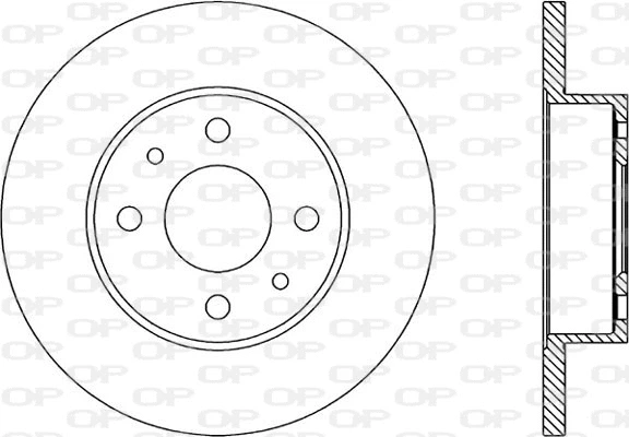 Disque de frein OPEN PARTS BDA1229.10