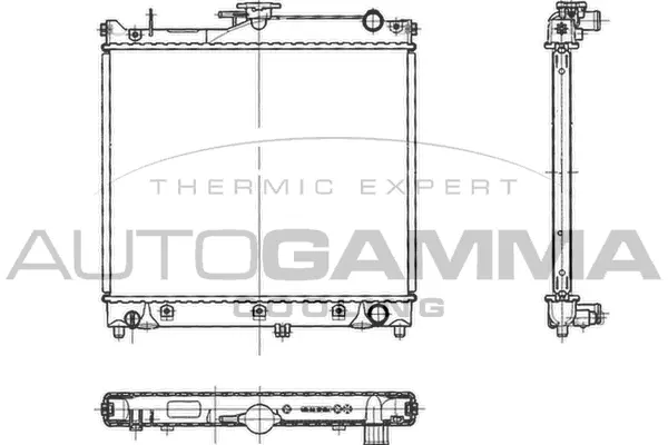 Radiateur, refroidissement du moteur AUTOGAMMA 103064