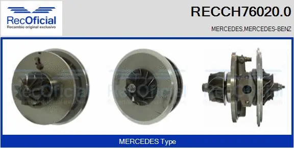 Groupe carter, turbocompresseur RECOFICIAL RECCH76020.0