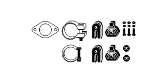 Kit d'assemblage, système d'échappement HJS 82 23 4178