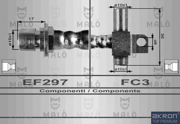 Flexible de frein AKRON-MALÒ 8691