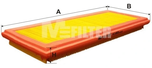 Filtre à air MFILTER K 160