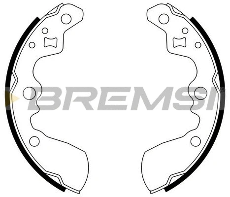 Jeu de mâchoires de frein BREMSI GF0911
