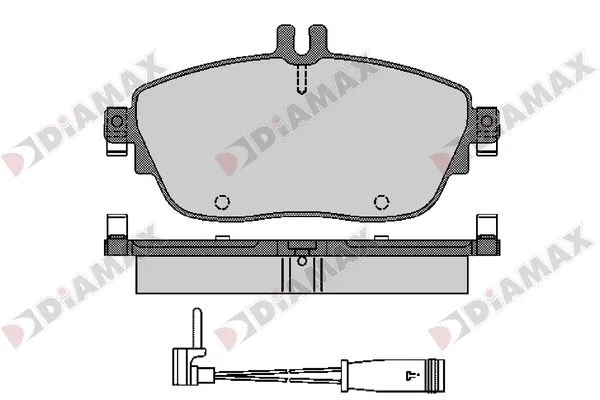Kit de plaquettes de frein, frein à disque DIAMAX N09671A