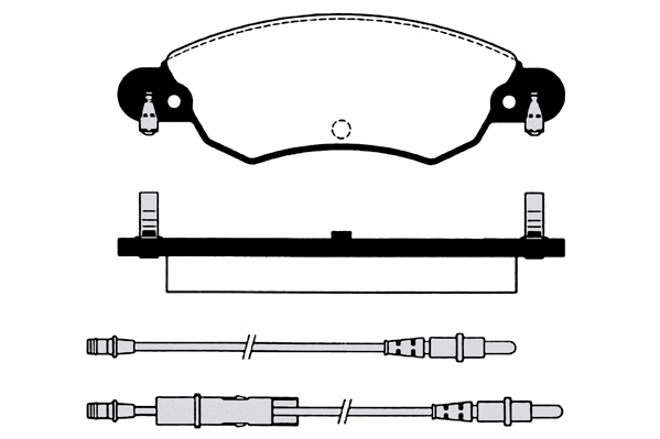 Kit de plaquettes de frein, frein à disque Technika 01193A