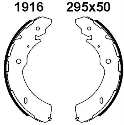 Jeu de mâchoires de frein BSF 01916