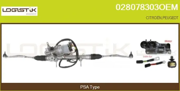 Crémaillère de direction LGK 028078303OEM