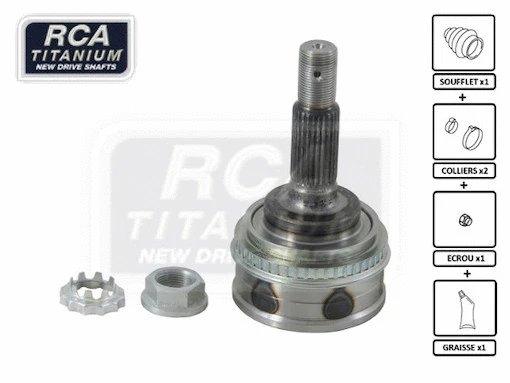Jeu de joints, arbre de transmission RCA FRANCE TO08A