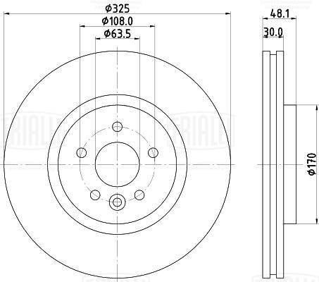 Disque de frein TRIALLI DF 210219
