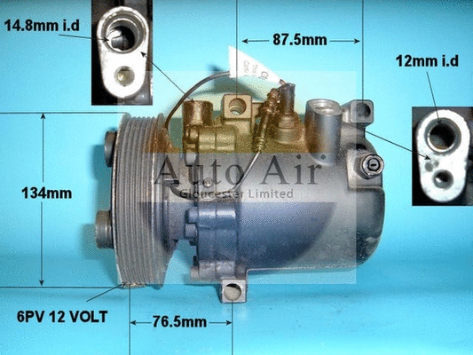 Compresseur, climatisation AUTO AIR GLOUCESTER 14-0454R