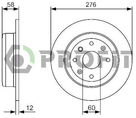 Disque de frein PROFIT 5010-2025