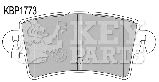 Kit de plaquettes de frein, frein à disque KEY PARTS KBP1773
