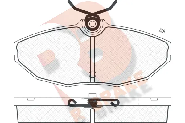 Kit de plaquettes de frein, frein à disque R BRAKE RB1546