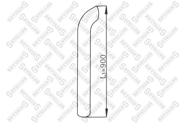 Tuyau d'échappement STELLOX 82-03748-SX