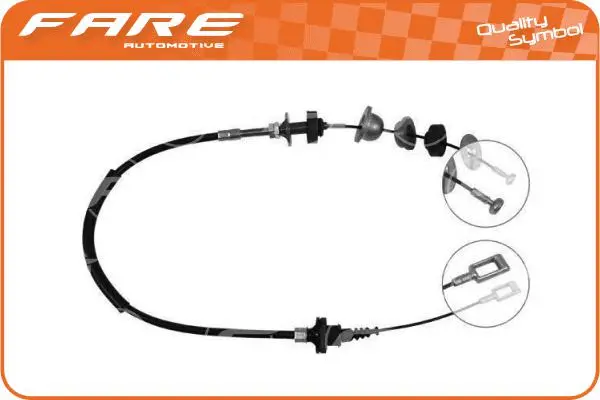 Tirette à câble, commande d'embrayage FARE-CO 24298