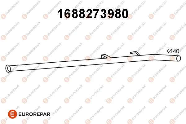 Tuyau d'échappement EUROREPAR 1688273980