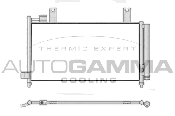 Condenseur, climatisation AUTOGAMMA 107657