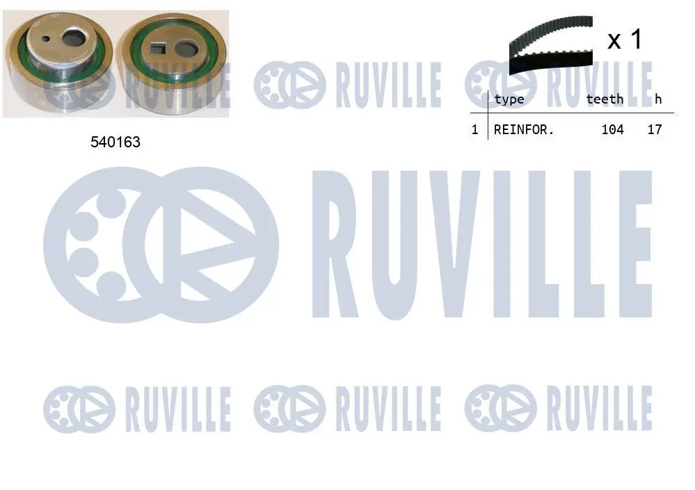 Kit de courroie crantée RUVILLE 550329