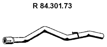 Tuyau d'échappement EBERSPÄCHER 84.301.73
