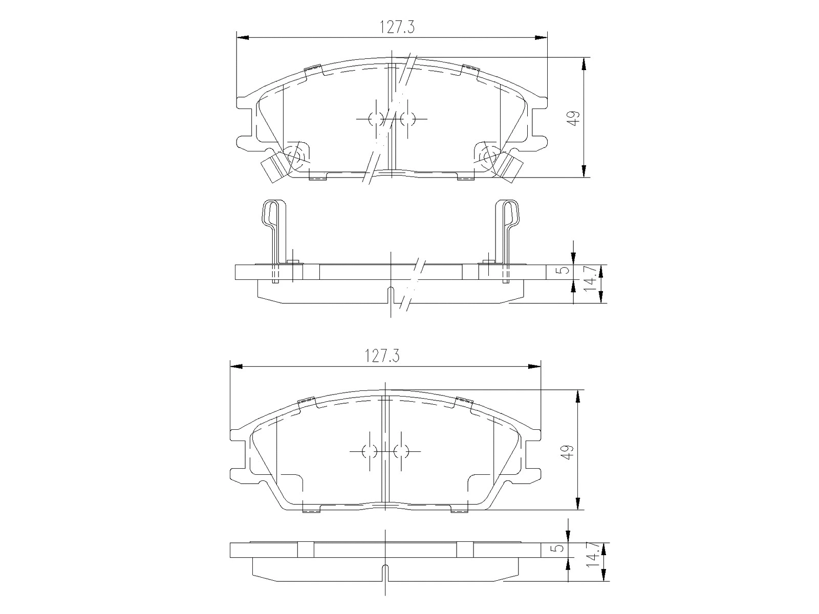 Kit de plaquettes de frein, frein à disque A.Z. Meisterteile AZMT-44-022-1349