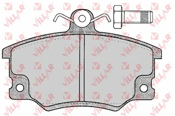 Kit de plaquettes de frein, frein à disque VILLAR 626.0676