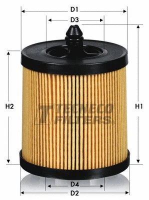 Filtre à huile TECNECO FILTERS OL0115E