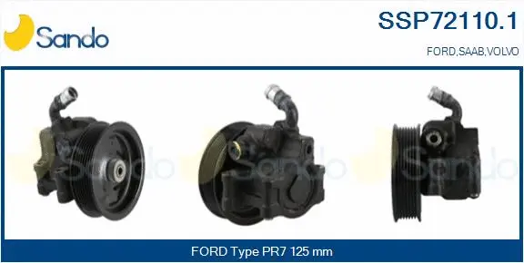 Pompe hydraulique, direction SANDO SSP72110.1