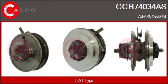 Groupe carter, turbocompresseur CASCO CCH74034AS