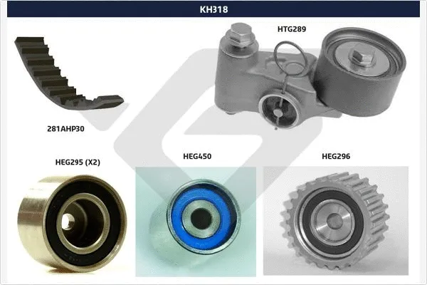 Kit de courroie crantée HUTCHINSON KH 318