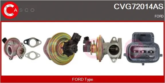 Vanne EGR CASCO CVG72014AS
