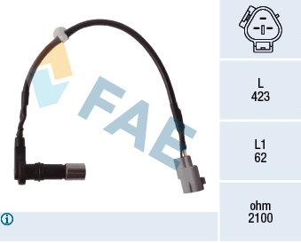 Capteur d'angle, vilebrequin FAE 79532