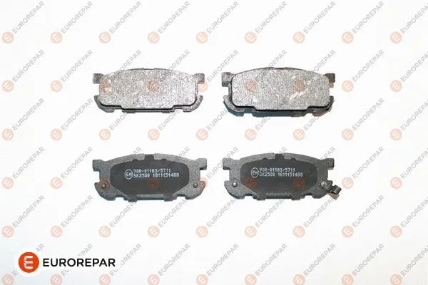 Kit de plaquettes de frein, frein à disque EUROREPAR 1639369980