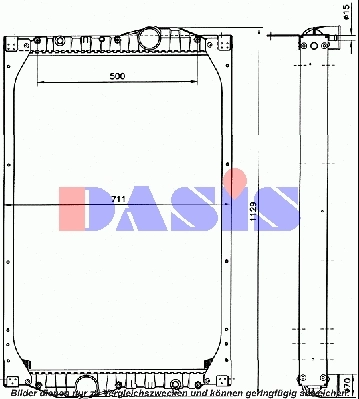 Radiateur, refroidissement du moteur AKS DASIS 460000N